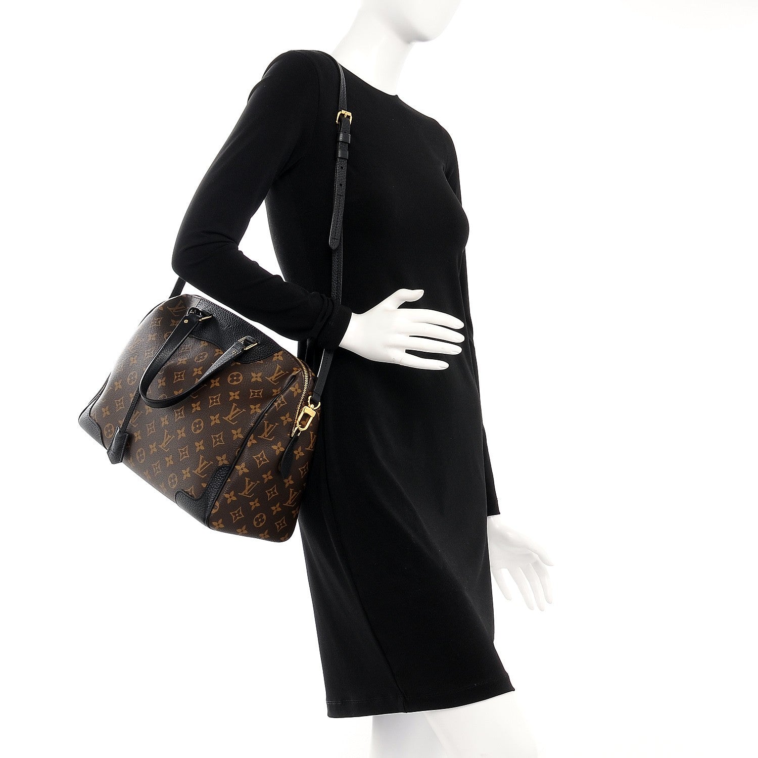 Louis Vuitton Monogram Retiro NM Black 2 of 8