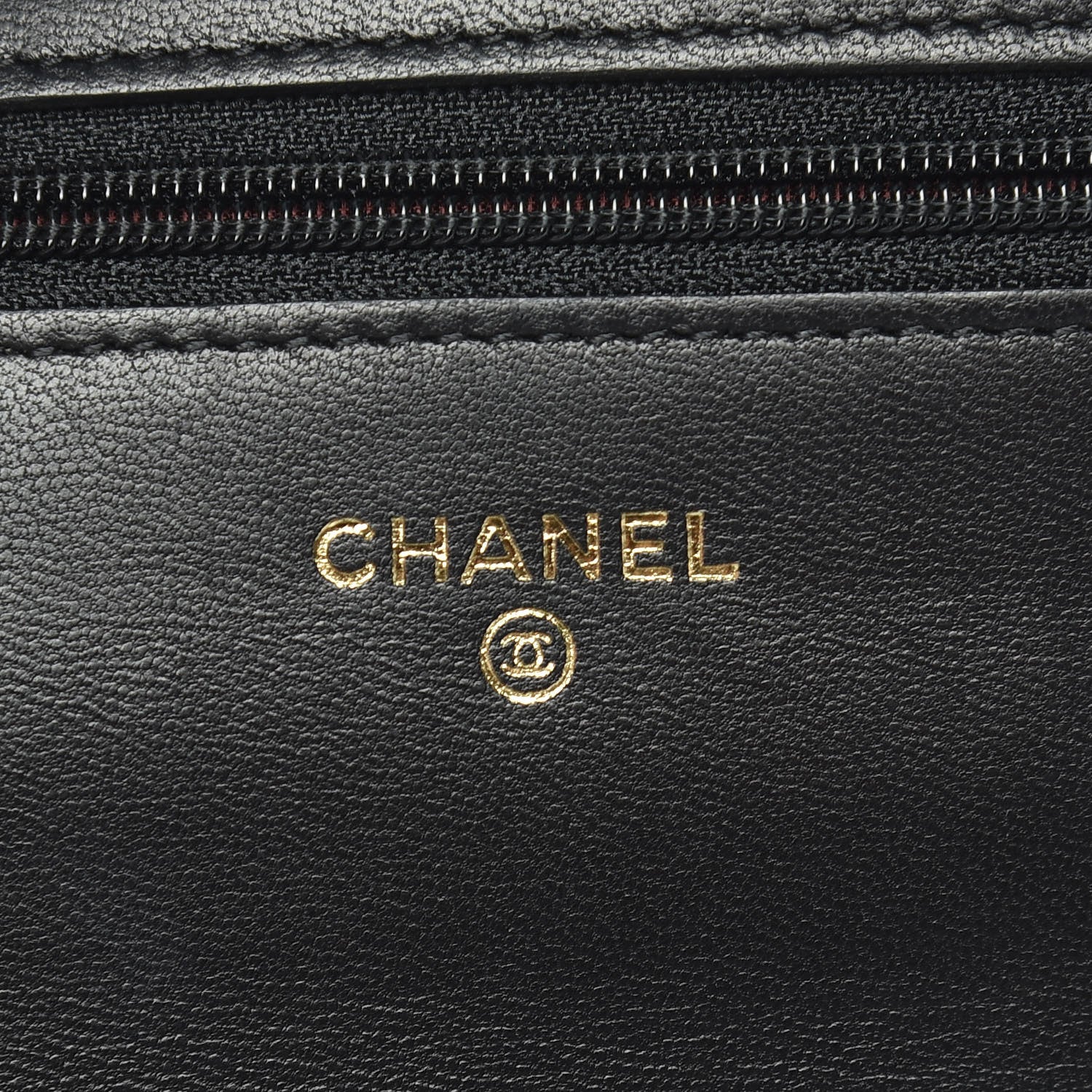 Chanel Lambskin Quilted Wallet On Chain WOC Black 7 of 9