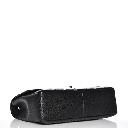Chanel Caviar Quilted Jumbo Single Flap Black 4 of 8
