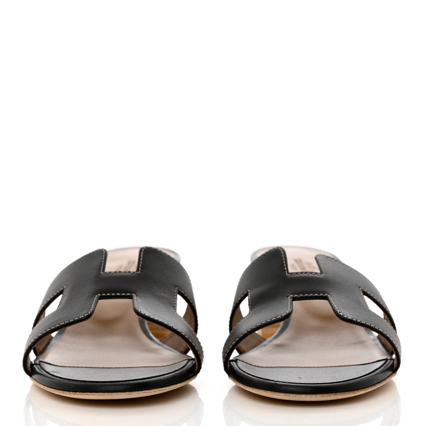 Calfskin Oasis Sandals 37 Black