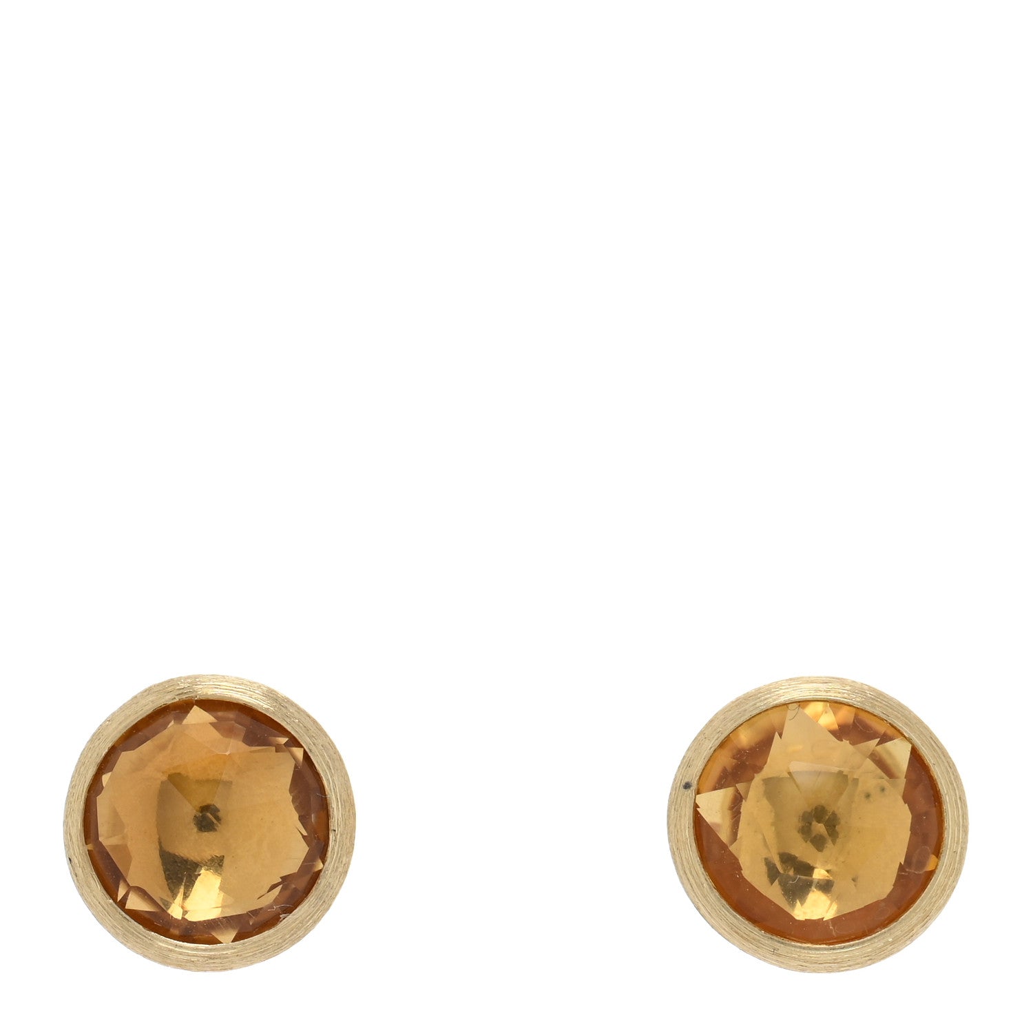 Marco Bicego 18K Yellow Gold Citrine Jaipur Color Stud Earrings 1 of 4