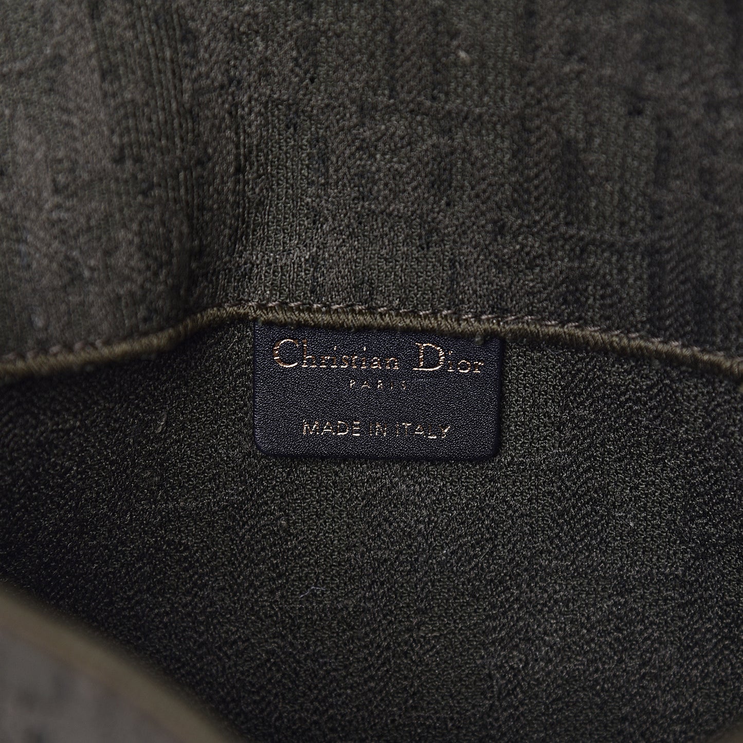 Oblique Denim Saddle Belt Bag Green