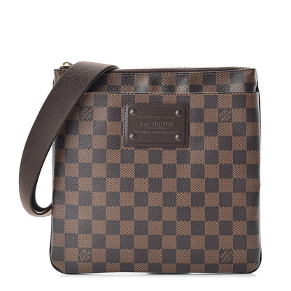Louis Vuitton Damier Ebene Brooklyn Flat Pochette 1 of 12