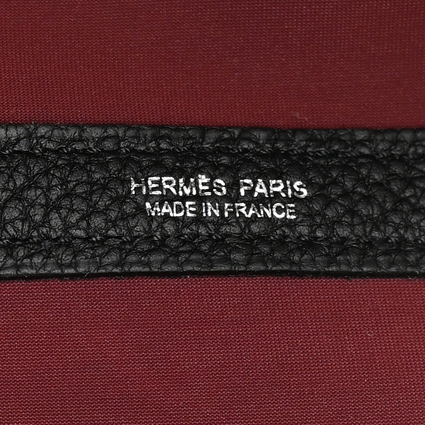 Toile Militaire Negonda Verso Garden Party Tote 36 MM Black Rouge H