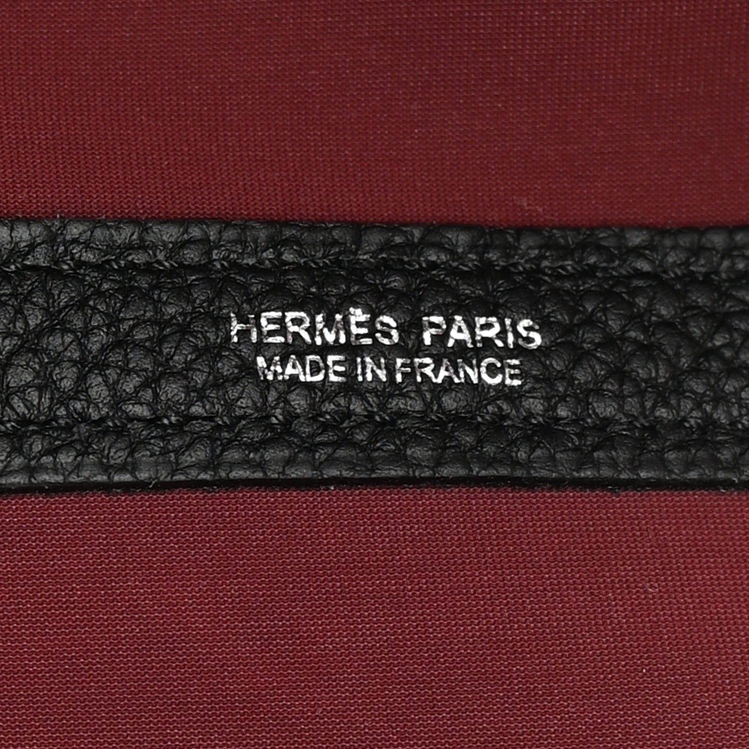 Hermes Toile Militaire Negonda Verso Garden Party Tote 36 MM Black Rouge H 7 of 13