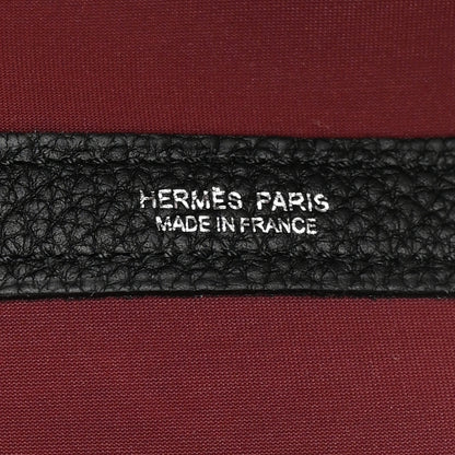 Hermes Toile Militaire Negonda Verso Garden Party Tote 36 MM Black Rouge H 7 of 13
