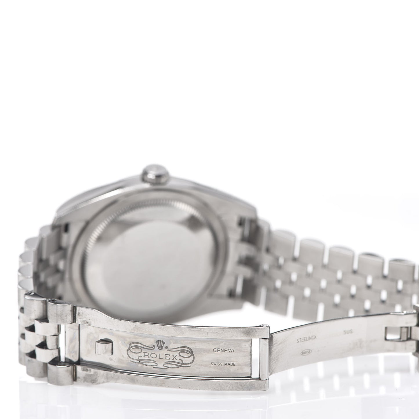 Stainless Steel 36mm Oyster Perpetual Datejust Watch Silver Flowers 116234