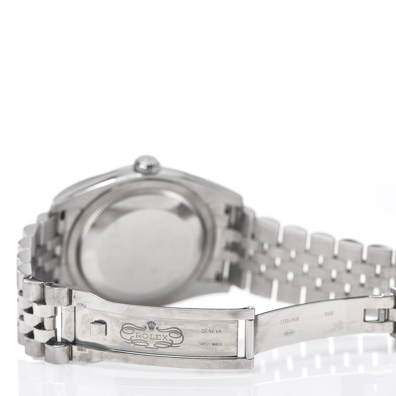 Rolex Stainless Steel 36mm Oyster Perpetual Datejust Watch Silver Flowers 116234 4 of 4