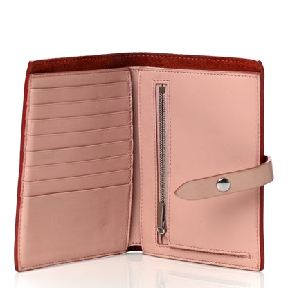 Celine Grained Calfskin Medium Multifunction Strap Wallet Scarlet 5 of 15