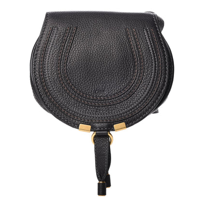 Chloe Calfskin Mini Marcie Round Crossbody Bag Black 1 of 7