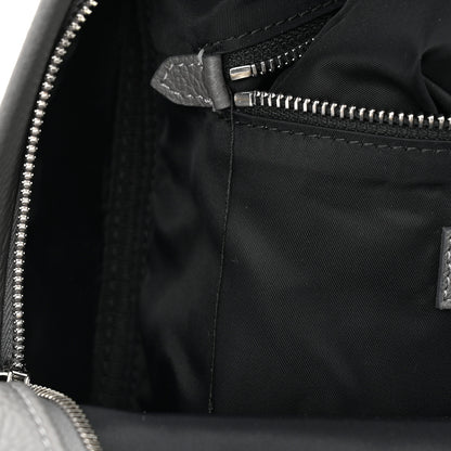 Burberry Calfskin Logo Embossed Backpack Charcoal Grey 12 of 12