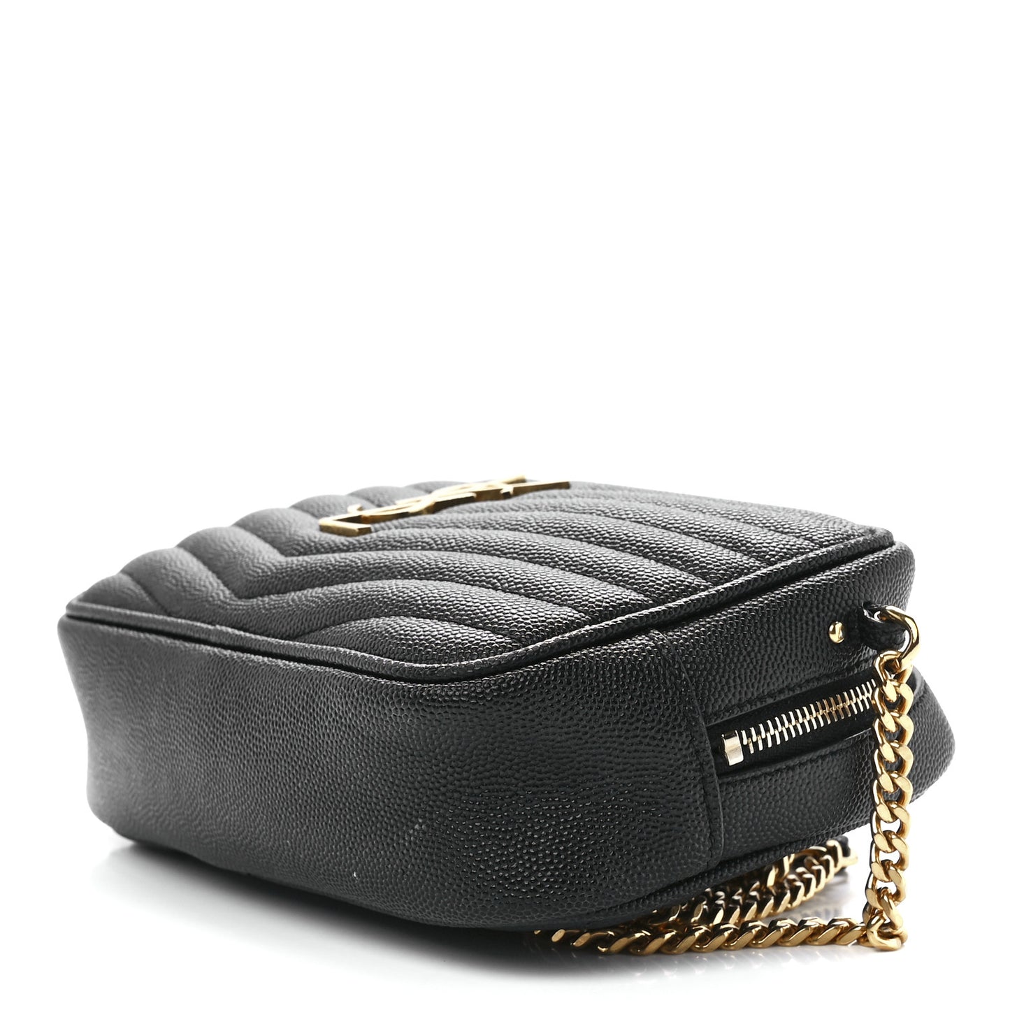 Grain De Poudre Matelasse Monogram Mini Lou Camera Bag Black