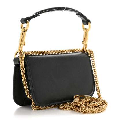 Valentino Garavani Calfskin Vlogo Micro Loco Shoulder Bag Black 3 of 12