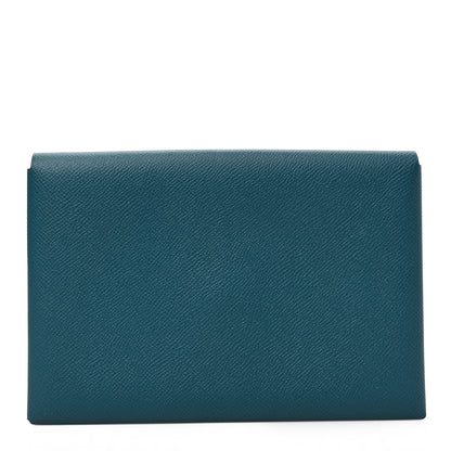 Hermes Epsom Calvi Pouch Colvert Blue Du Nord 3 of 7