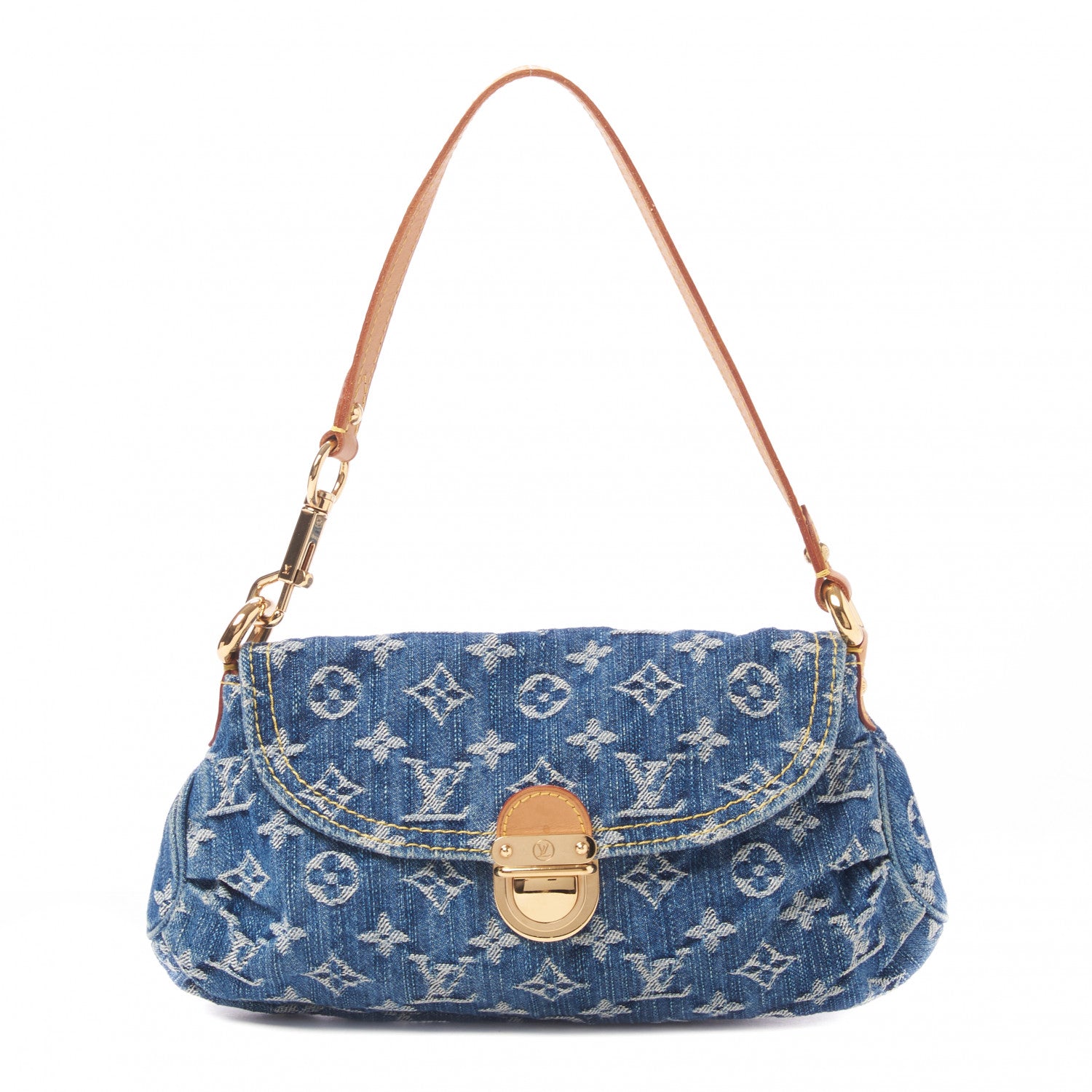 Louis Vuitton Monogram Denim Mini Pleaty Blue 1 of 8