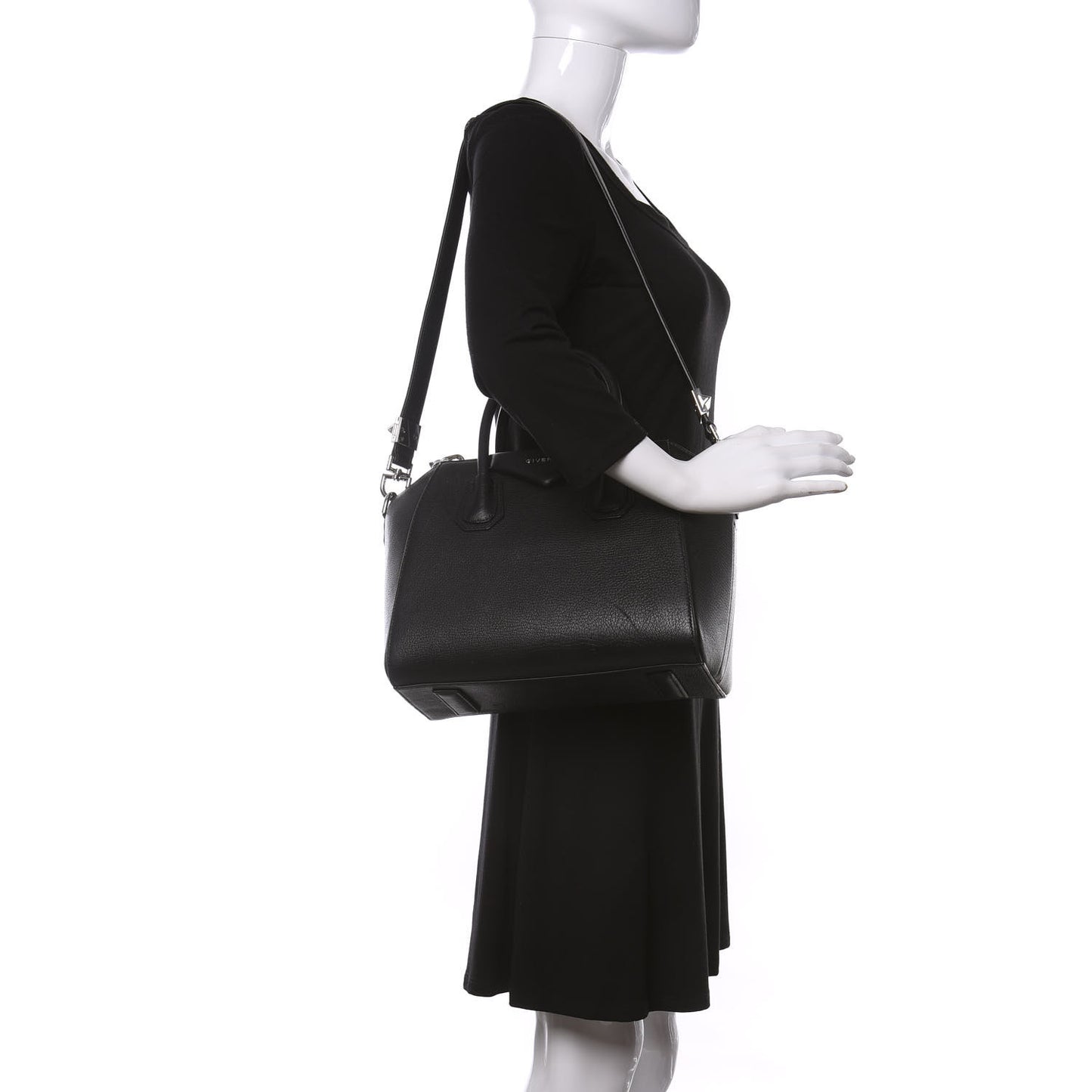 Sugar Goatskin Small Antigona Black