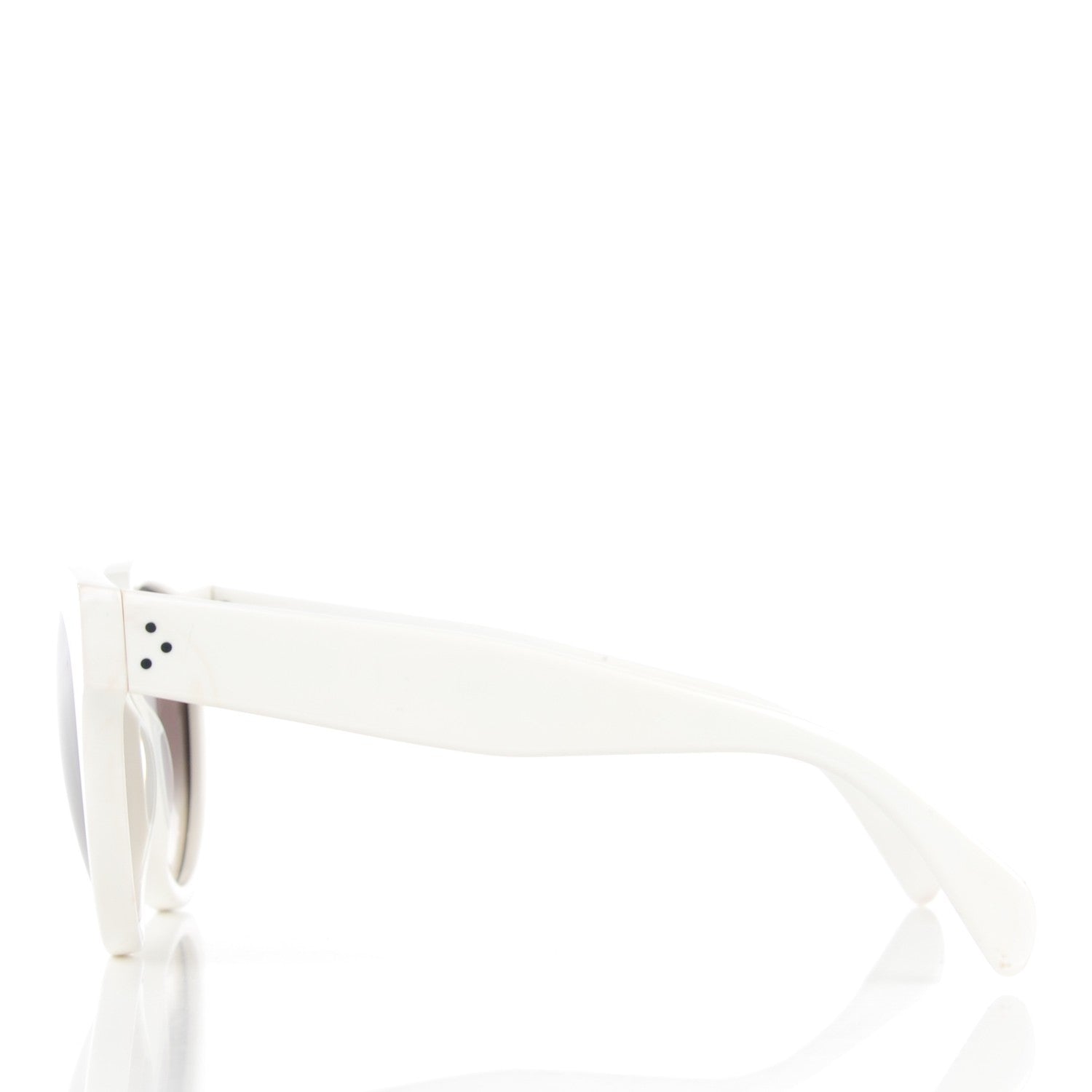 Celine Polarized Audrey Sunglasses CL41755 White 5 of 12