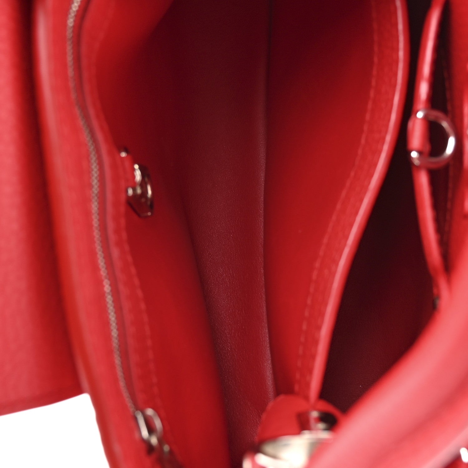 Louis Vuitton Taurillon Capucines BB Scarlet Red 6 of 15