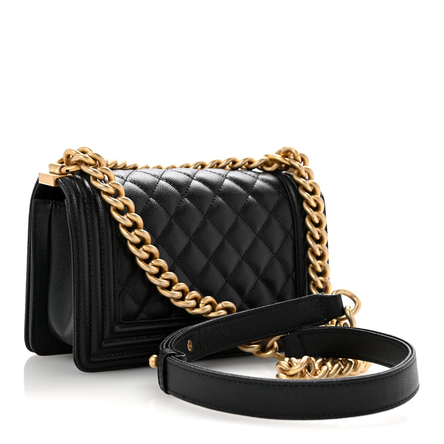 Chanel Caviar Quilted Small Boy Flap Black 3 of 14