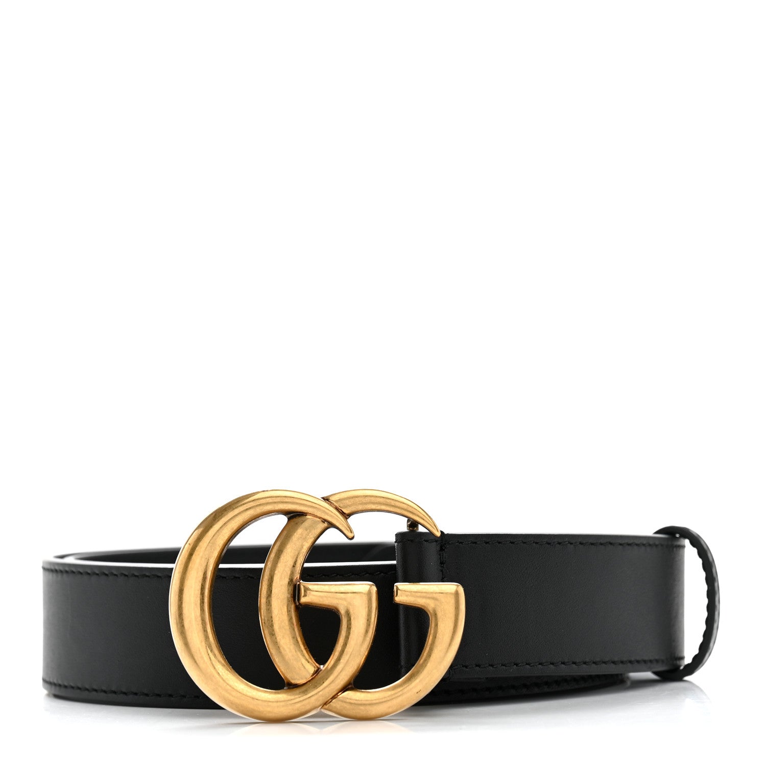 Gucci Calfskin Double G 30mm Belt 90 36 Black 1 of 6