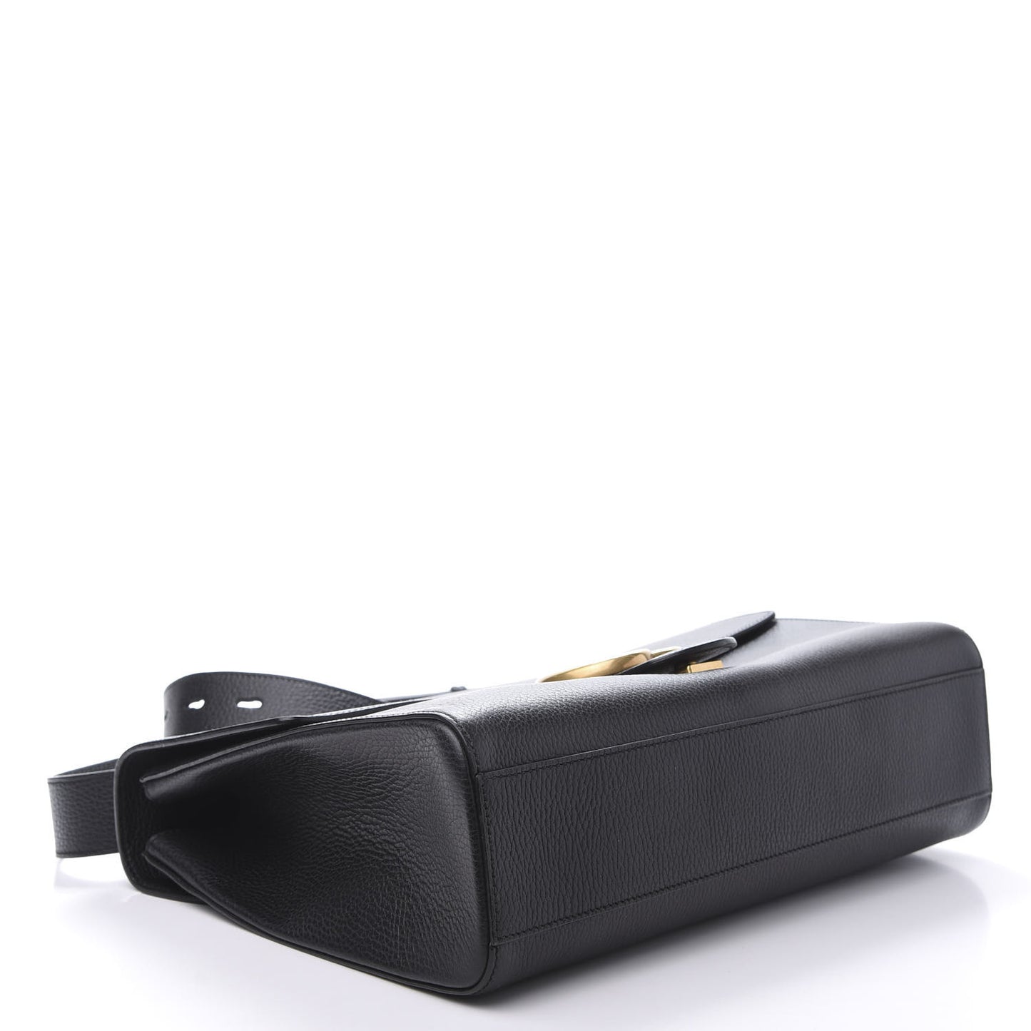 Calfskin GG Marmont Messenger Bag Black