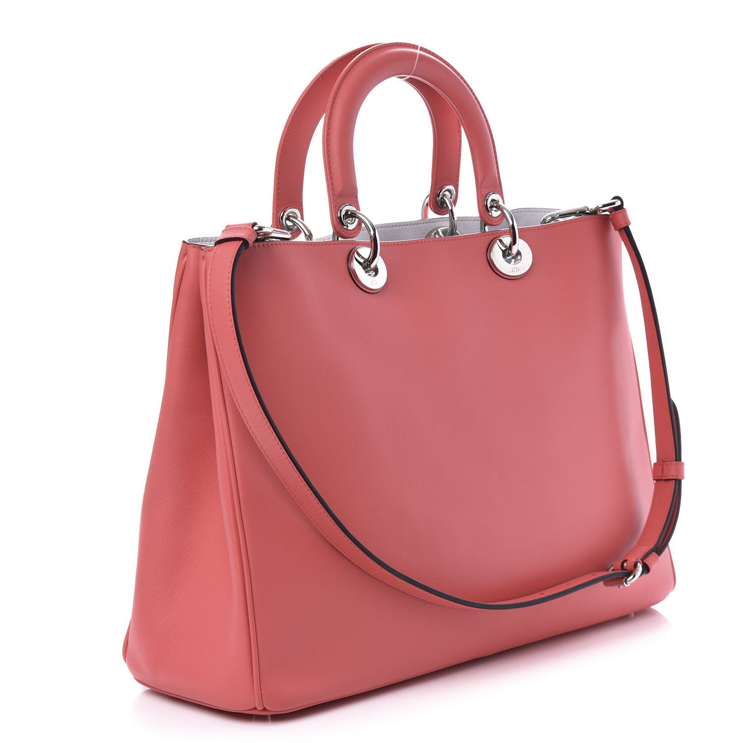 Smooth Calfskin Large Diorissimo Tote Light Coral