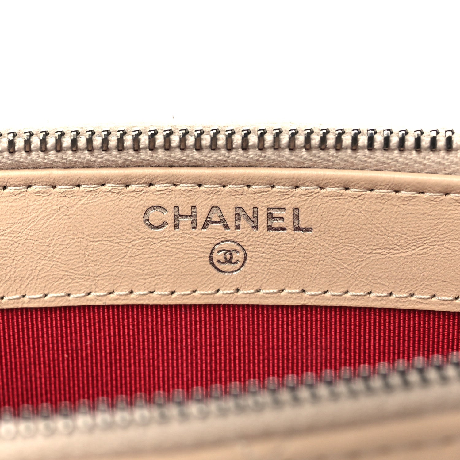 Chanel Aged Calfskin Quilted Small Gabrielle Clutch With Chain Beige Black 6 of 11