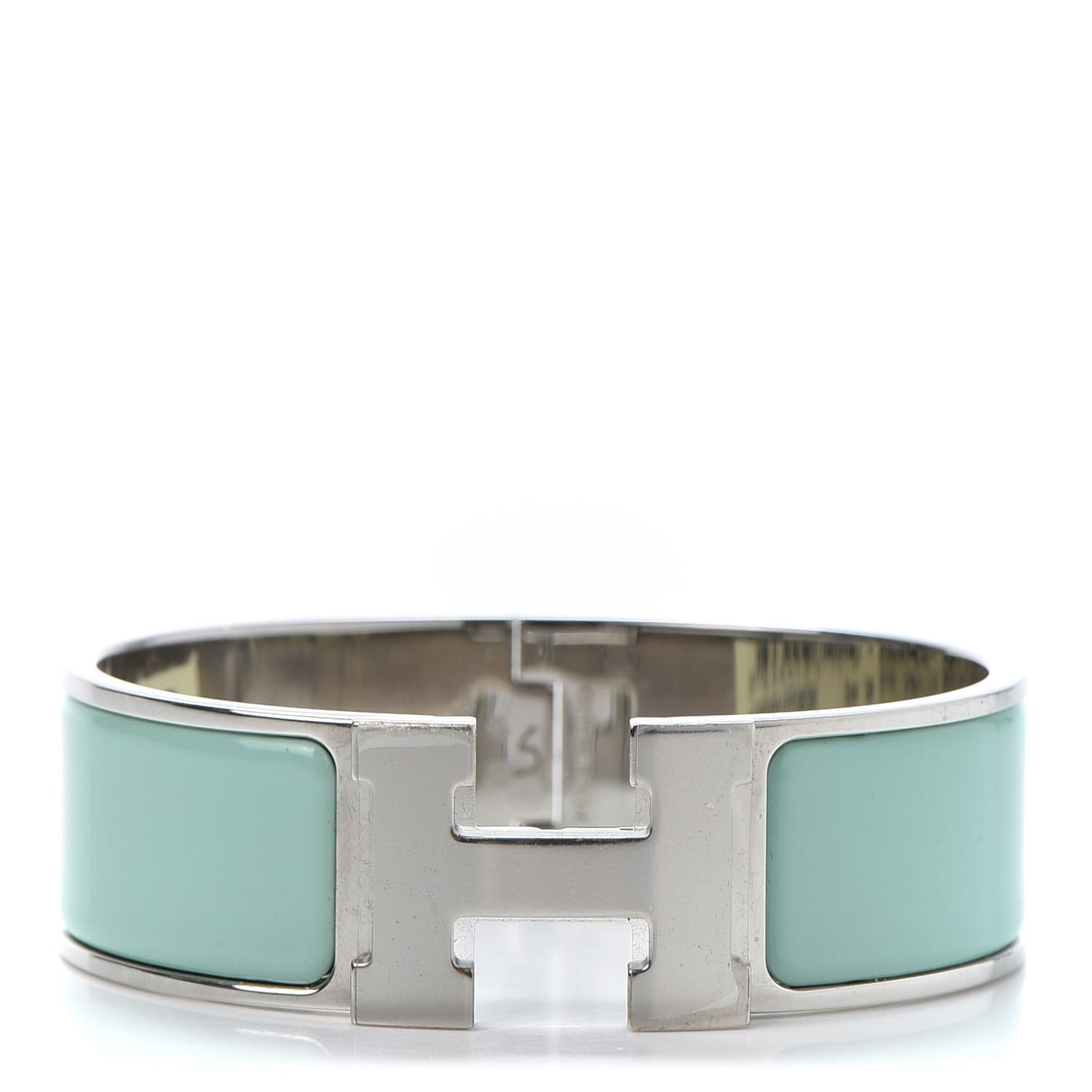 Enamel Wide Clic Clac H Bracelet GM Lagon