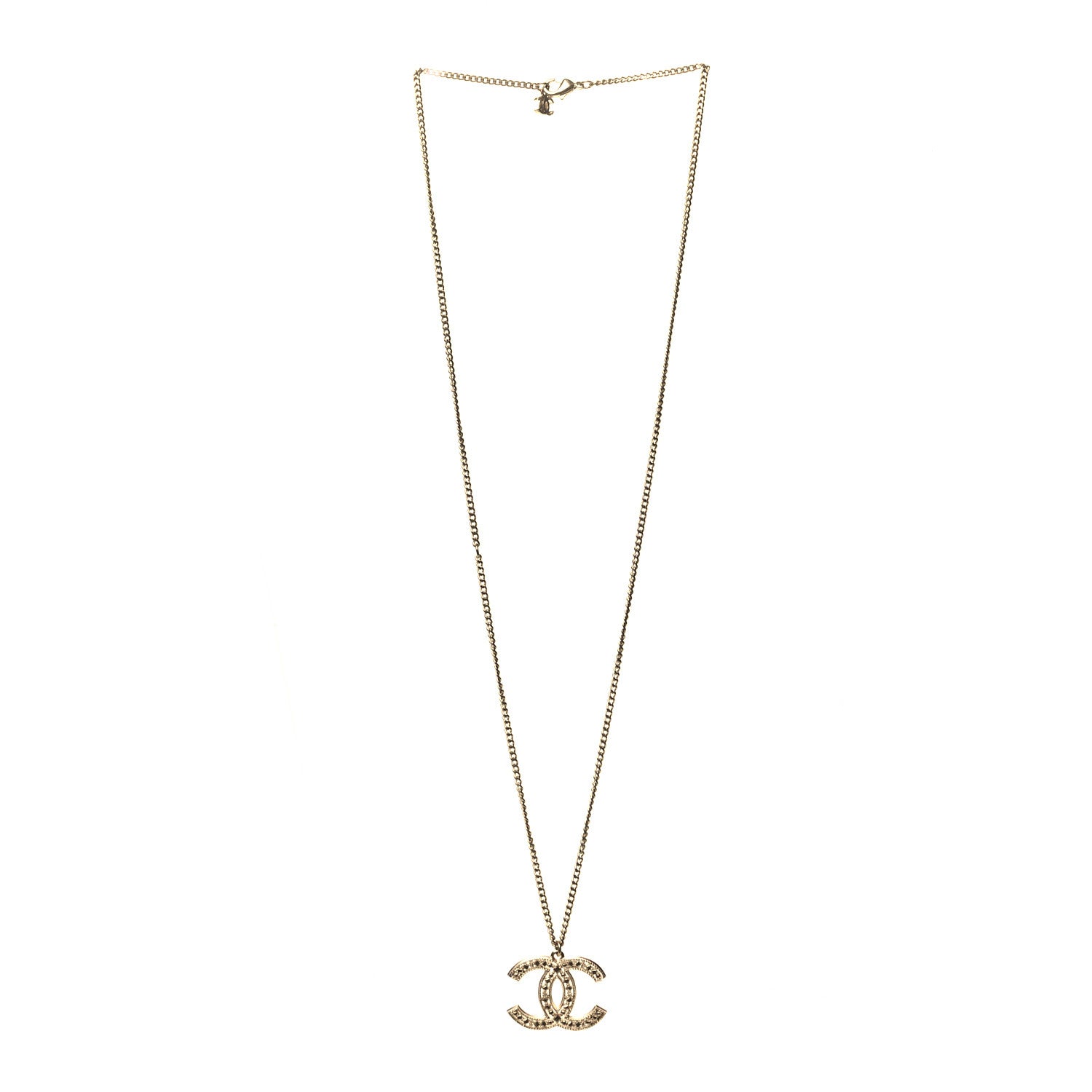 Chanel Metal CC Necklace Gold 3 of 5