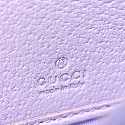Gucci Monogram Jumbo GG Textured Dollar Calfskin Ophidia Continental Wallet On Chain Beige Lapis 6 of 11