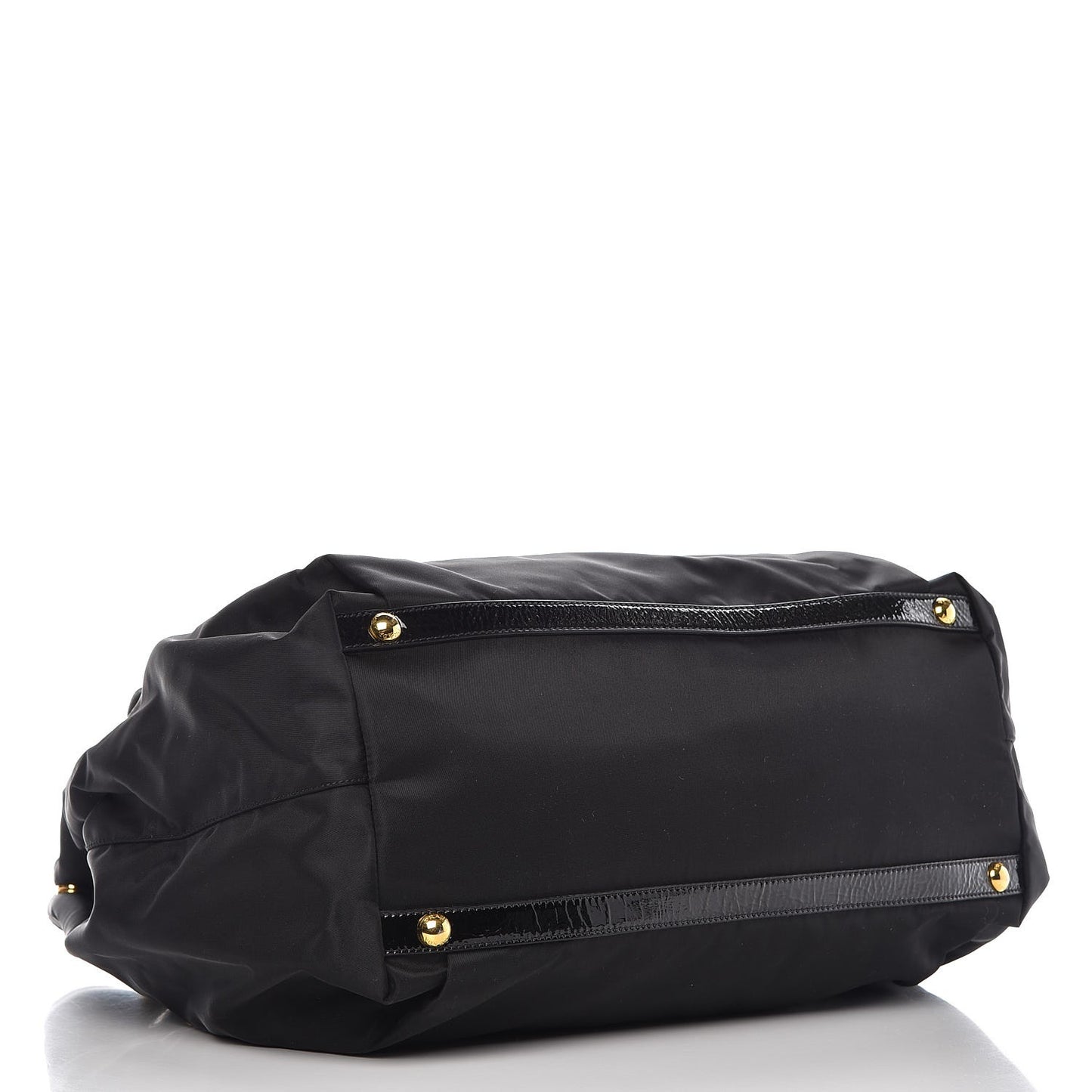 Tessuto Nylon Chain Shoulder Bag Black