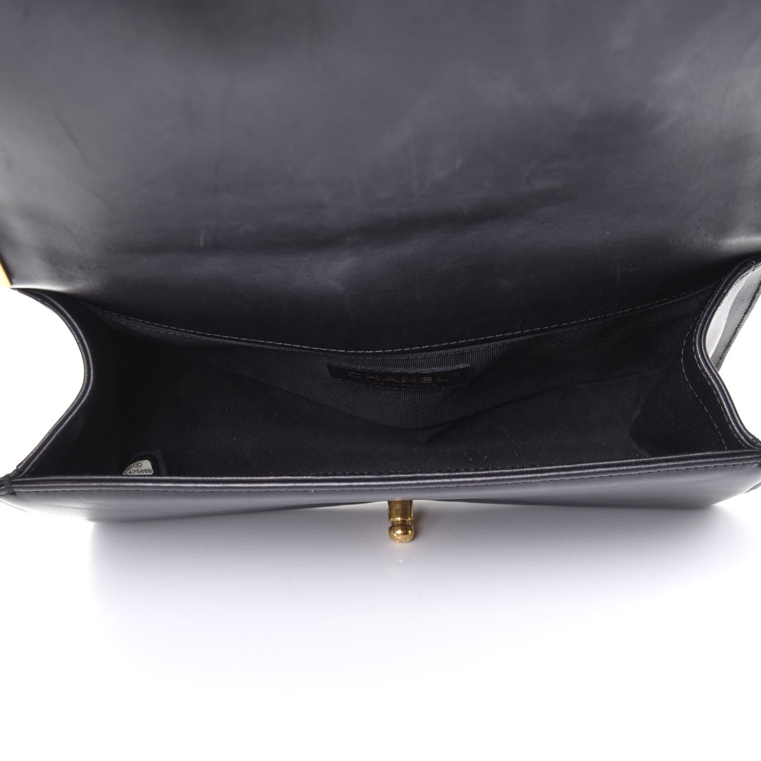 Chanel Lambskin Quilted Medium Boy Flap Black 4 of 5