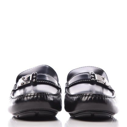 Louis Vuitton Calfskin Racetrack Moccasin Loafers 10.5 Black 2 of 8