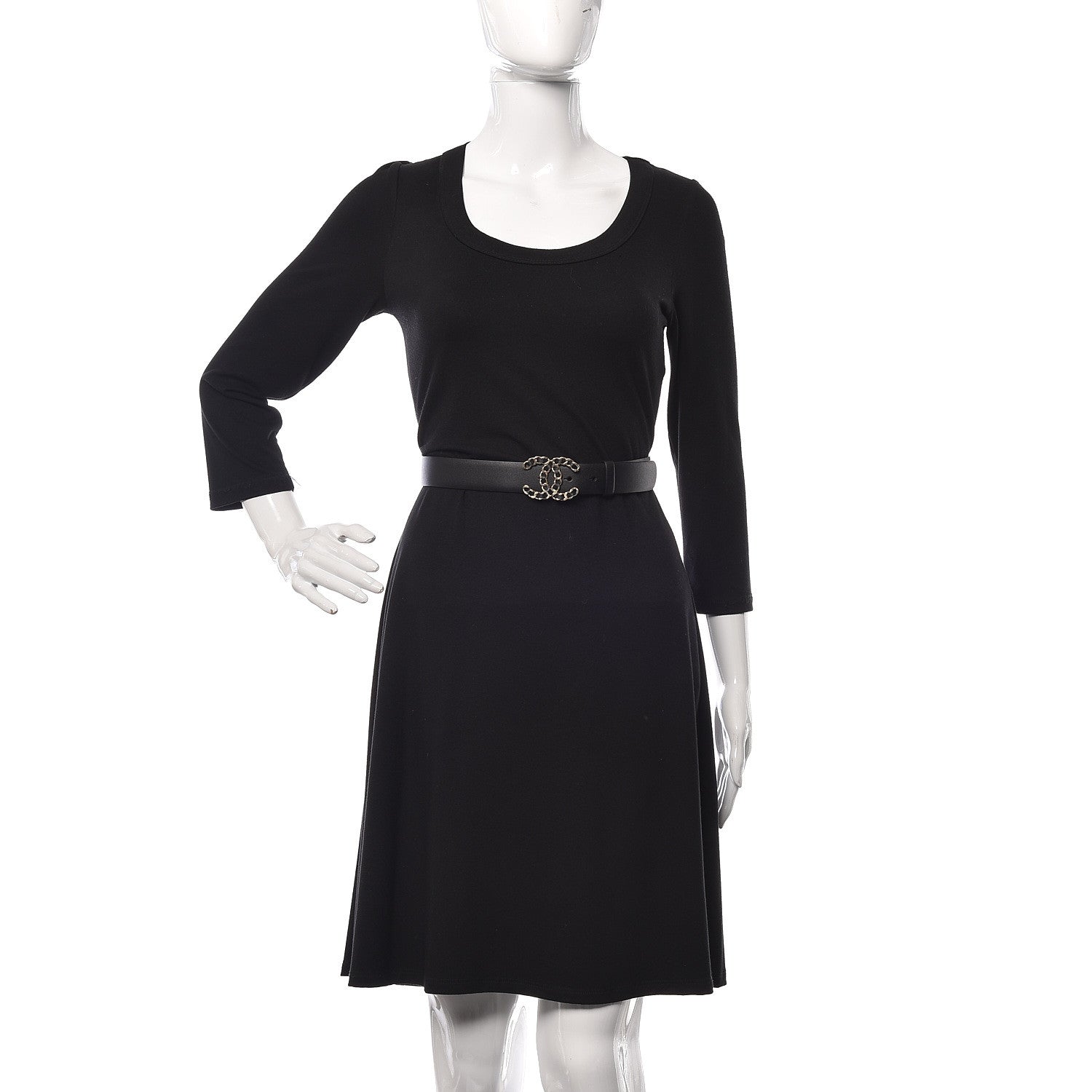 Chanel Lambskin CC Chain Belt 80 32 Black 2 of 8