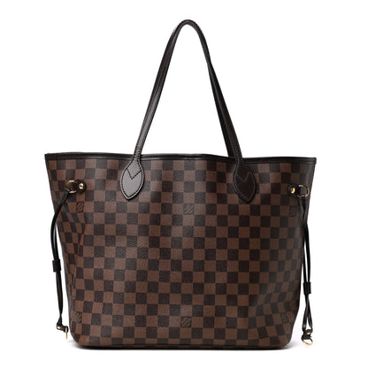 Louis Vuitton Damier Ebene Neo Neverfull MM Rose Ballerine 1 of 4