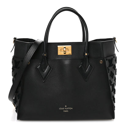 Louis Vuitton Calfskin Monogram Tufting On My Side Black 2 of 12