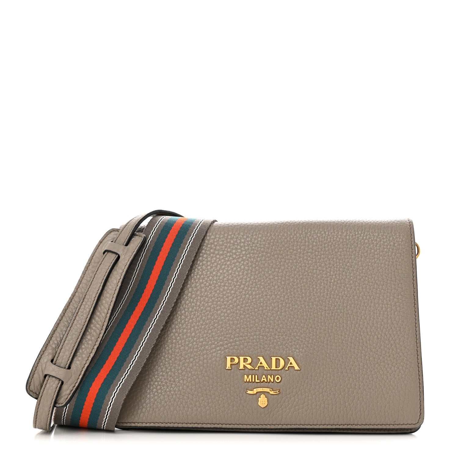 Prada Vitello Daino Crossbody Flap Argilla 1 of 13