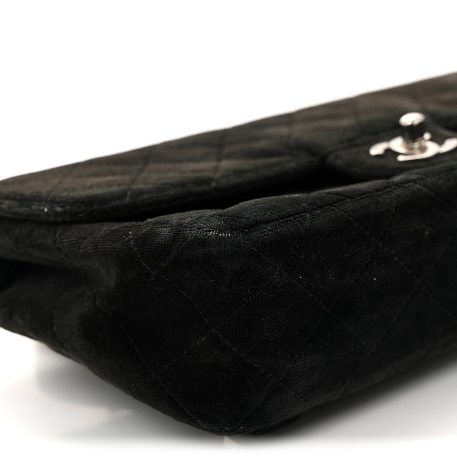 Chanel Velvet Quilted Flap Backpack Black 9 of 11