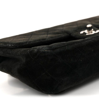 Chanel Velvet Quilted Flap Backpack Black 9 of 11