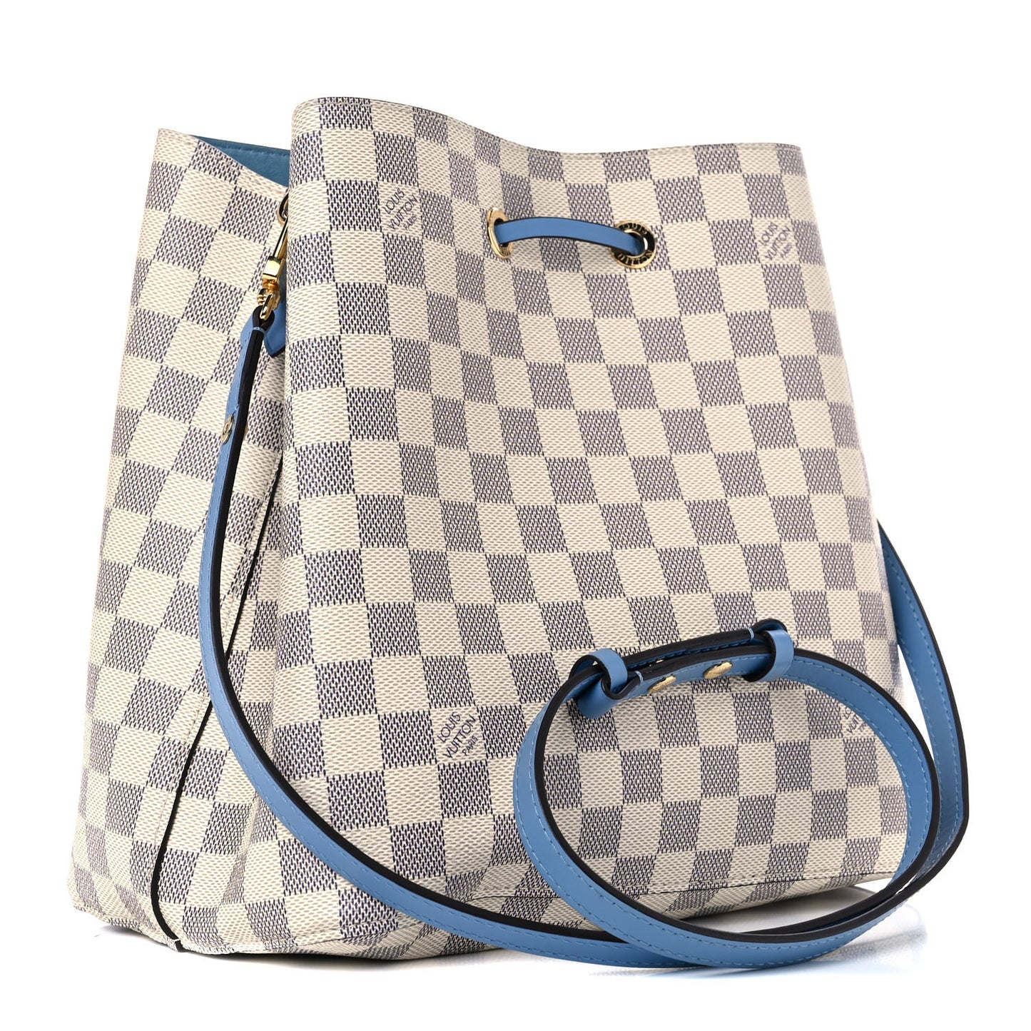 Damier Azur Neonoe MM Bleuet