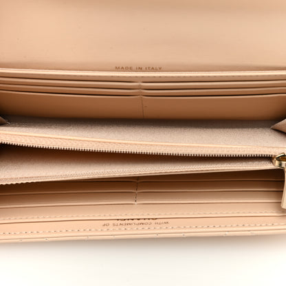 Chanel Lambskin Quilted CC Large Gusset Flap Wallet Beige 5 of 7