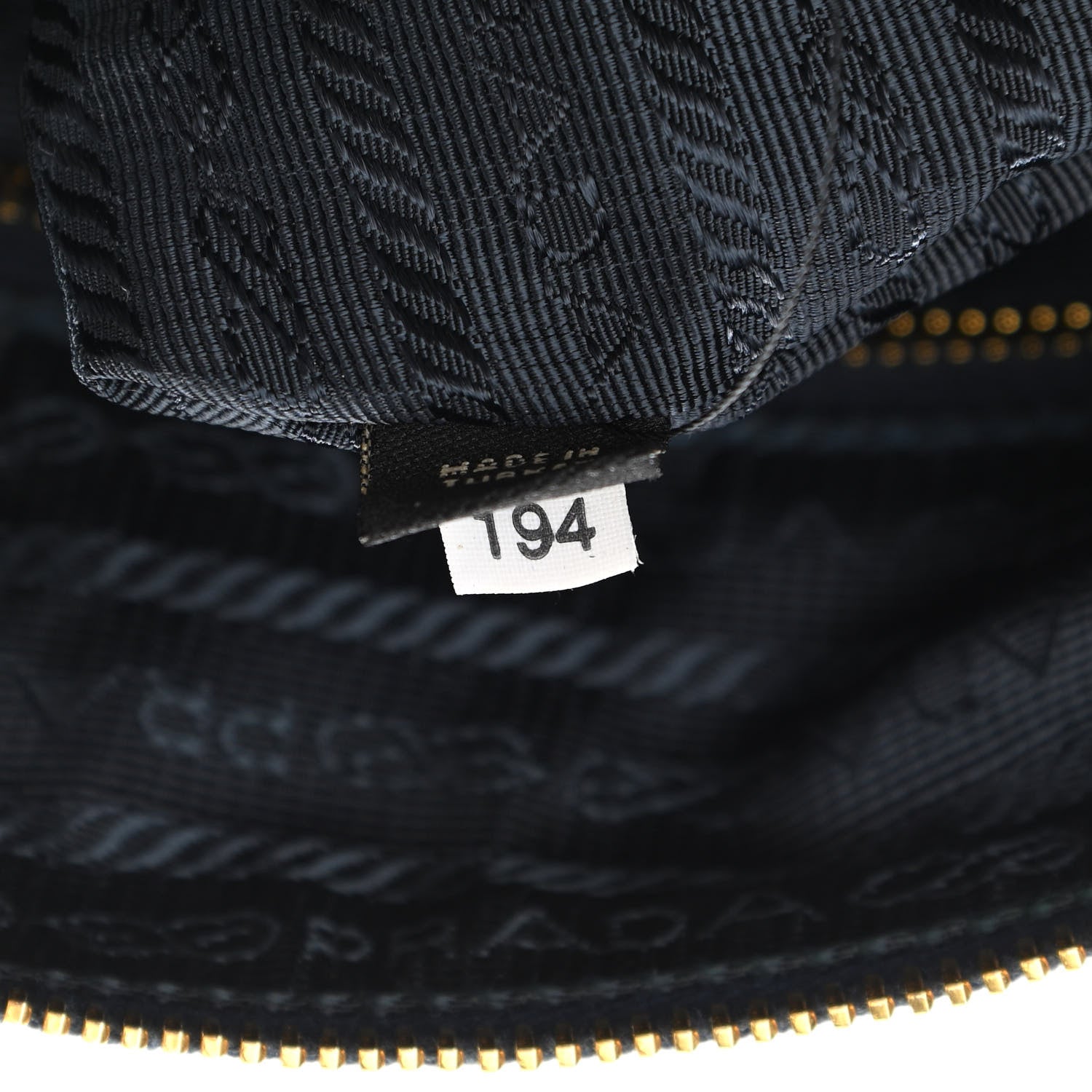 Prada Tessuto Nylon Jacquard Logo Shoulder Bag Denim 9 of 13