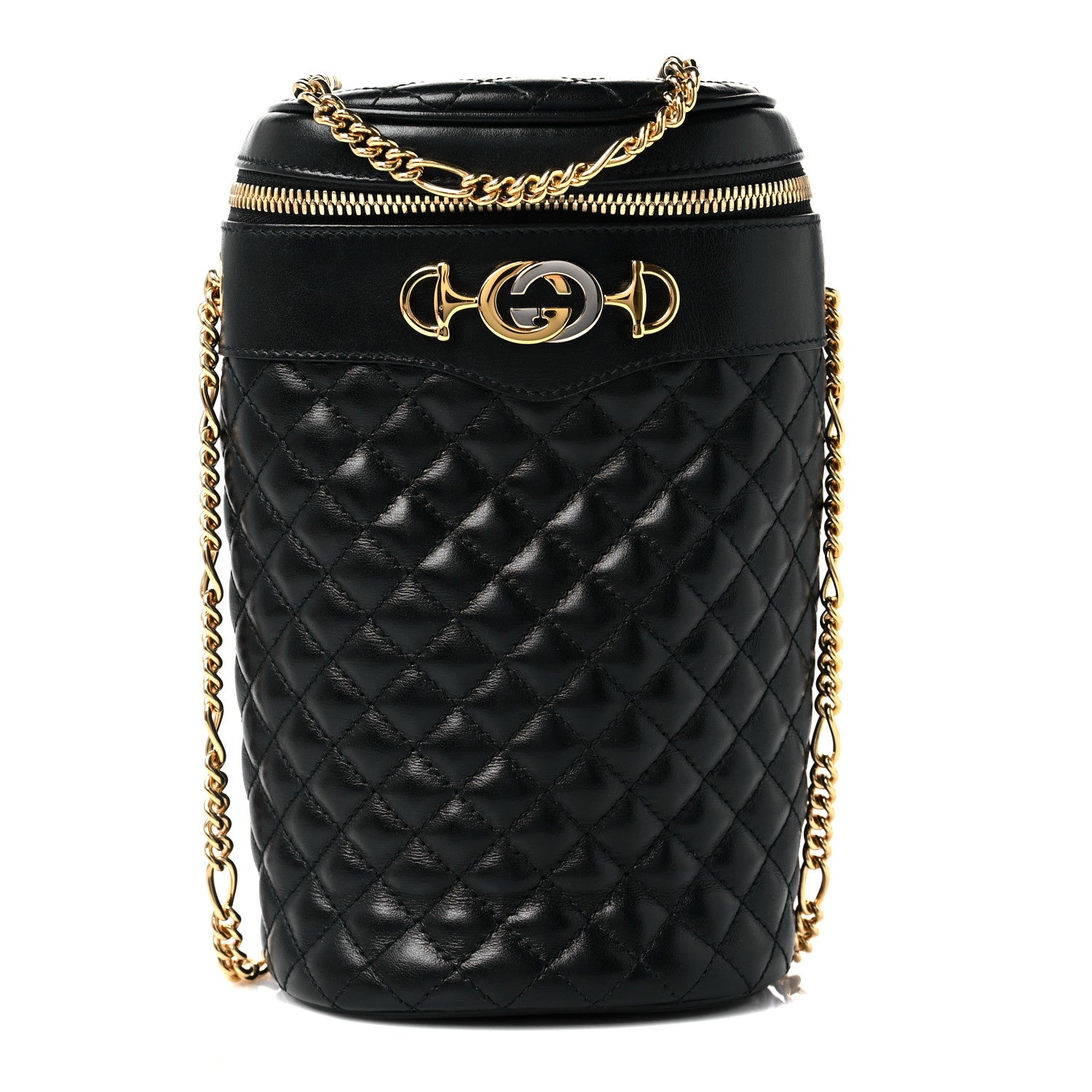 Gucci Calfskin Trapuntata Zumi Belt Bag Black 1 of 10