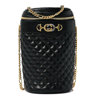 Gucci Calfskin Trapuntata Zumi Belt Bag Black 1 of 10