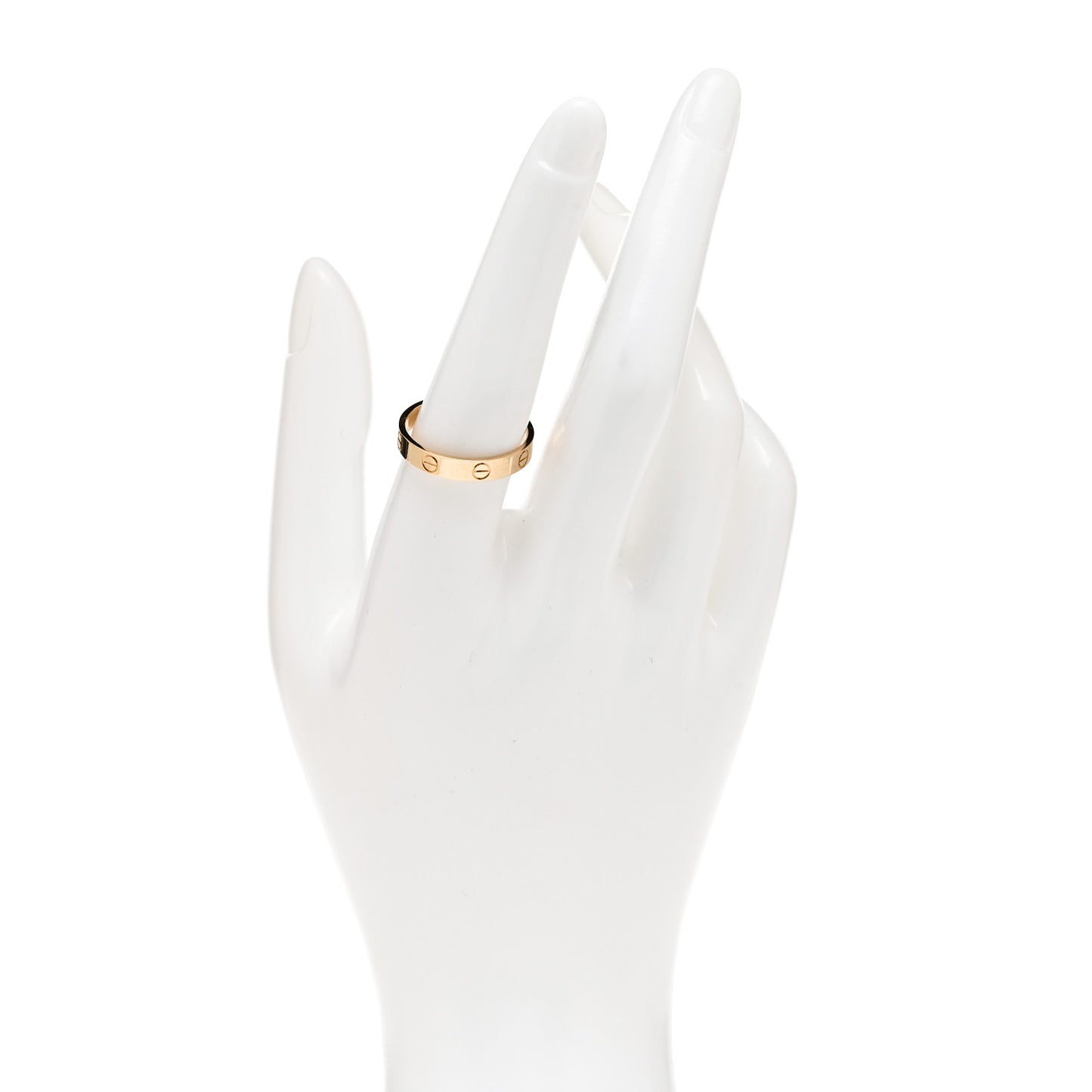18K Yellow Gold 3.5mm LOVE Wedding Band Ring 57 8