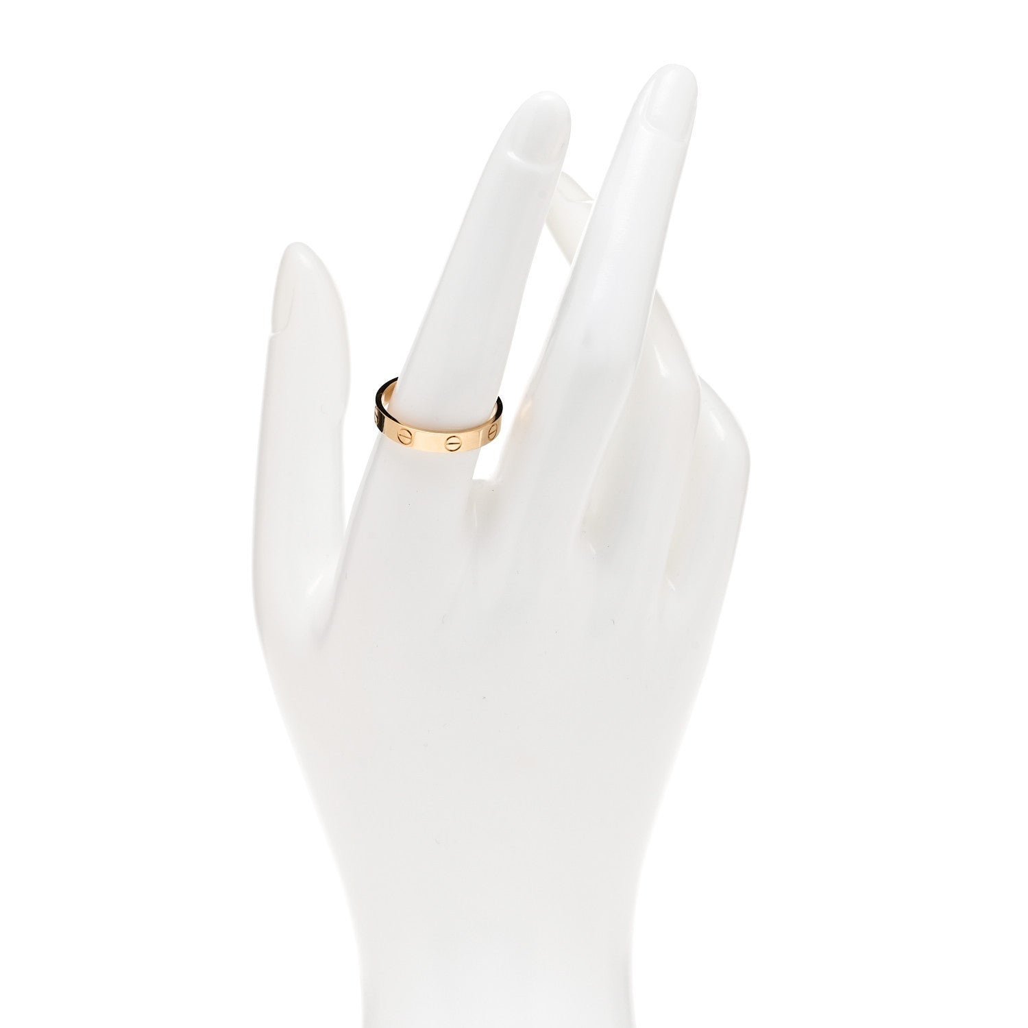 Cartier 18K Yellow Gold 3.5mm LOVE Wedding Band Ring 57 8 2 of 5