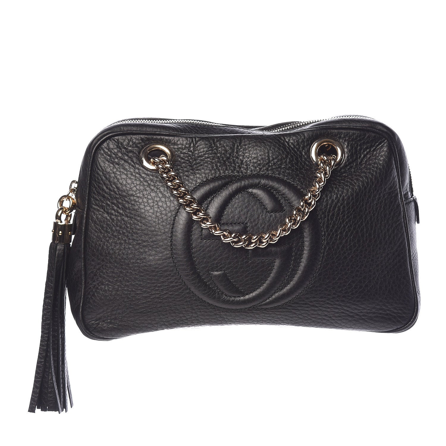 Gucci Pebbled Calfskin Small Soho Bowler Black 1 of 10