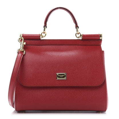 Dolce & Gabbana Dauphine Medium Miss Sicily Satchel Dark Red 1 of 12