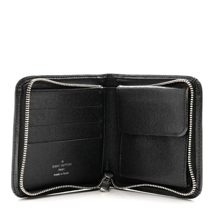 Louis Vuitton Taiga Zip Wallet Black 5 of 10