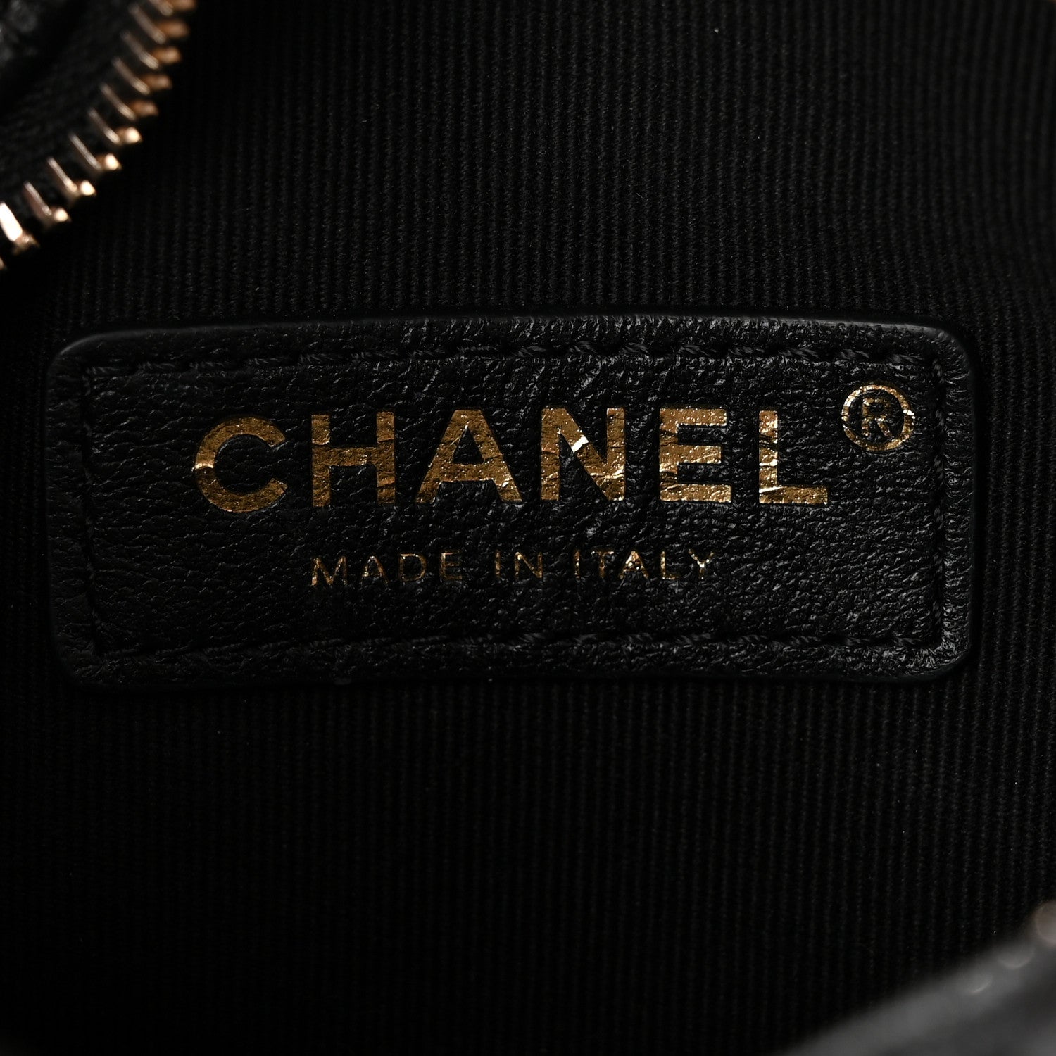 Chanel Shiny Crumpled Lambskin Quilted Small Preppy Pocket Camera Case Black 6 of 9